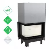 Wkład kominkowy MBZ 13 kW BS lewy gilotyna szyba gięta