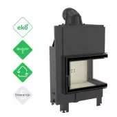 Wkład kominkowy MBZ 13 kW BS prawy szyba gięta