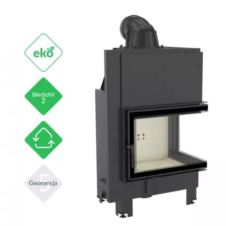 Fireplace MBZ 13 right BS bent glass