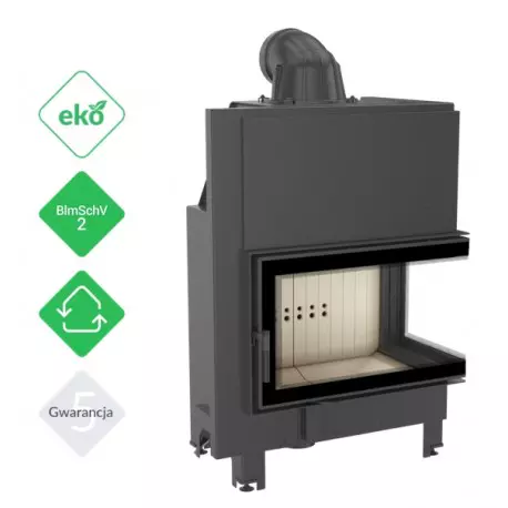 Fireplace MBO 15 right BS bent glass