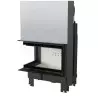 Fireplace MBM 10 left BS guillotine bent glass