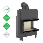 Fireplace MBM 10 right BS bent glass