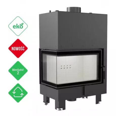 Fireplace insert MBM PW 10 kW right BS
