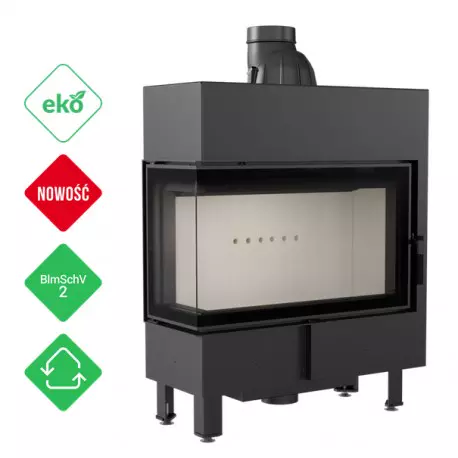 Wkład kominkowy LUCY 14 kW SLIM lewy BS