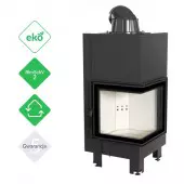 Fireplace MBN 12 right BS bent glass