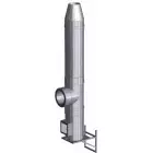 Kompletny komin dwu艣cienny, izolowany (fi 400 mm, grubo艣膰 艣cianki 0,8 mm)