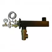 Safety heat exchanger WZS-3 with BVTS thermostatic valve for boilers up to 90 kW