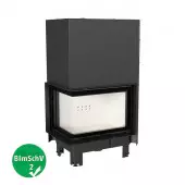 Fireplace insert MBZ 13 kW left BS Gilotyna