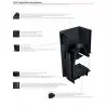 Fireplace insert MBZ 13 kW right BS Gilotyna