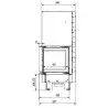 Fireplace insert MBM 10 right BS Gilotyna