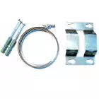 Wall-bracket for pressurised expansion vessel with the capacity up to 18 liters