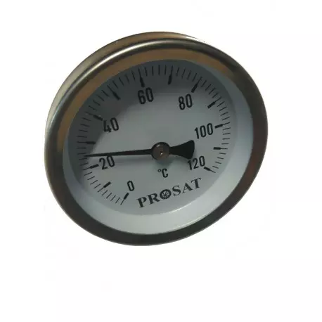 Termometr PROSAT z gwintem 1/2" - do 120 stopni Celcjusza