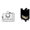 Fireplace insert MBZ 13 kW right BS Gilotyna