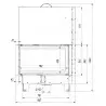 Fireplace insert MBO 15 left BS gilotyna