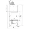 Wkład kominkowy MBN 12 kW prawy BS