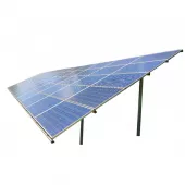 Double support assembly structure 5 panels horizontally