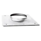 Horizontal roof passage to the chimney