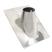 Angular roof passage to the chimney