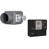 Exhaust fan with controller for MPM boiler