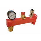 Safety group Capricorn 3 bar for central heating installations with quick coupler