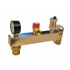 Sicherheitsgruppe Capricorn 6 bar für Warmwasserinstallationen mit Schnellkupplung