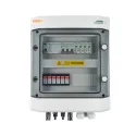 DC + AC propojovací krabice se svodičem přepětí 1000V typ 2, 2x PV string, 2x MPPT / omezená AC typ 2, 16A 3-F, RCD 100mA typ