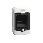 Montáž na povrch, plastové pouzdro, IP65, 1 řada, 4 moduly, 1000V DC