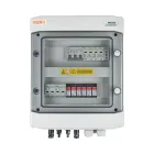 Anschlusskasten DC+AC mit Überspannungsableiter 1000V Typ 2, 2x Kette PV, 2x MPPT, Überstromschutz 4x15A