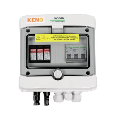 Anschlusskasten DC+AC mit Überspannungsableiter 1000V Typ 2, 1x Kette PV, 1x MPPT // 32A 3-F