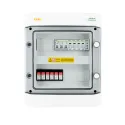 DC + AC propojovací krabice se svodičem přepětí 1000V typ 2, 2x PV string, 2x MPPT / omezená AC typ 2, vypnuto 10A 3-F, ozn