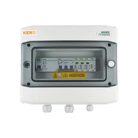 Anschlusskasten AC mit Überspannungsableiter Typ 1+2, 20A 3-F, RCD 300mA Typ A