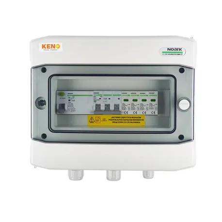 Anschlusskasten AC mit Überspannungsableiter Typ 2, 10A 3-F, RCD 300mA Typ A