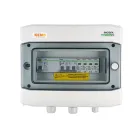 AC připojovací krabice se svodičem přepětí, typ 2, 20A 3-F, RCD 300mA, typ A