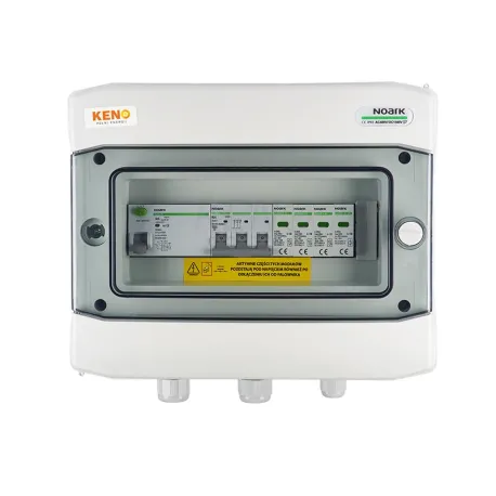 AC přípojná skříň s přepěťovou ochranou, typ 2, 25A 3-F, RCD 300mA, typ A