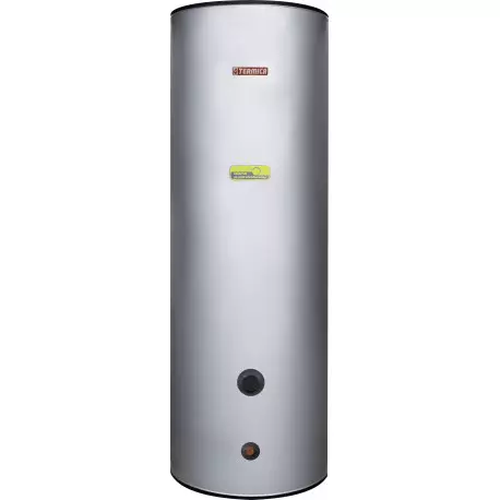 Bojler Termica W2Wpc do pomp ciepła ze stali nierdzewnej z 2 wężownicami