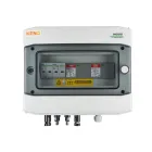 DC switchgear 1000V surge arrester, 12.5kA type 1+2, 2x PV string, 2x MPPT, overcurrent protection 4x15A