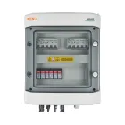 DC switchgear 1000V surge arrester, type 1+2, 2x PV string, 2x MPPT, 2x DC 4P 16A switch disconnector, 2x 110V-415V shunt trip