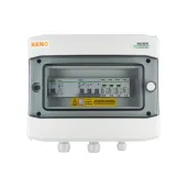 Rozváděč pro připojení střídavého proudu se svodičem přepětí typ 1+2, 25A 3-F, RCD 300mA typ A