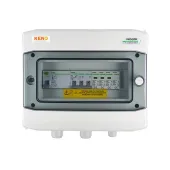 Rozváděč pro připojení střídavého proudu se svodičem přepětí typ 1+2, 10A 3-F, RCD 300mA typ A