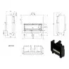 Fireplace insert MB 100 guillotine