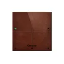 Grenton Touch Panel / 4 Touchfelder / TF-Bus / dunkel, Naturlederfront