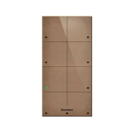 Grenton touch panel / 8 touch fields / TF-Bus / bright, natural leather front