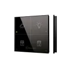 Grenton touch panel / 4 touch fields / the possibility of engraving icons / TF-Bus / black glass front