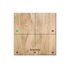 Grenton touch panel / 4 touch fields / TF-Bus / light wooden front