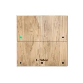 Grenton touch panel / 4 touch fields / TF-Bus / light wooden front