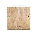 Grenton touch panel / 4 touch fields / TF-Bus / light wooden front