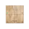 Grenton Touchpanel / 4 Touchfelder / TF-Bus / helle Holzfront