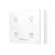 Grenton touch panel / 4 touch fields / TF-Bus / white glass front