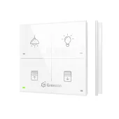 Grenton touch panel / 4 touch fields / TF-Bus / white glass front