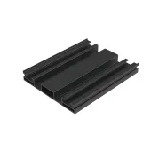 Trapezoidal angular rail, rear, black (K-66-1-CZ)